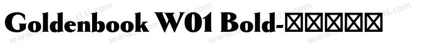 Goldenbook W01 Bold字体转换